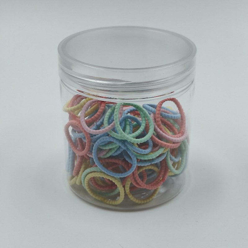 Fábrica directa enlatada de alta elasticidad no daña cabello de cabello de chicas anillo de toalla simple banda de goma cabello de cabello anillo de cabello de bebé