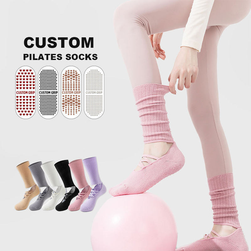 High-Quality Non-Slip Pilates Socks with Custom Logo for Gym, Ballet, Dance, and Women's Anti-Slip Yoga High-Quality Non-Slip Pilates Socks with Custom Logo for Gym, Ballet, Dance, and Women's Anti-Slip Yoga