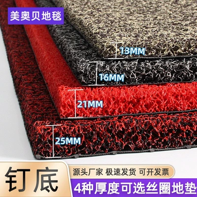 Thickened Silk Loop Floor Mat for Entryway, Customizable Door Mat, Entrance Door Mat, Carpet, Car Mat