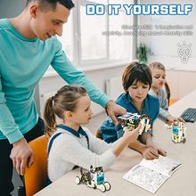 跨境儿童益智DIY拼装12合1积木爆款 智能启蒙科学实验 太阳能玩具