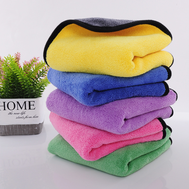 Car wash towel thickened large absorbent coral fleece car towel double-sided quick-drying car cleaning car wash towel Car wash towel thickened large absorbent coral fleece car towel double-sided quick-drying car cleaning car wash towel