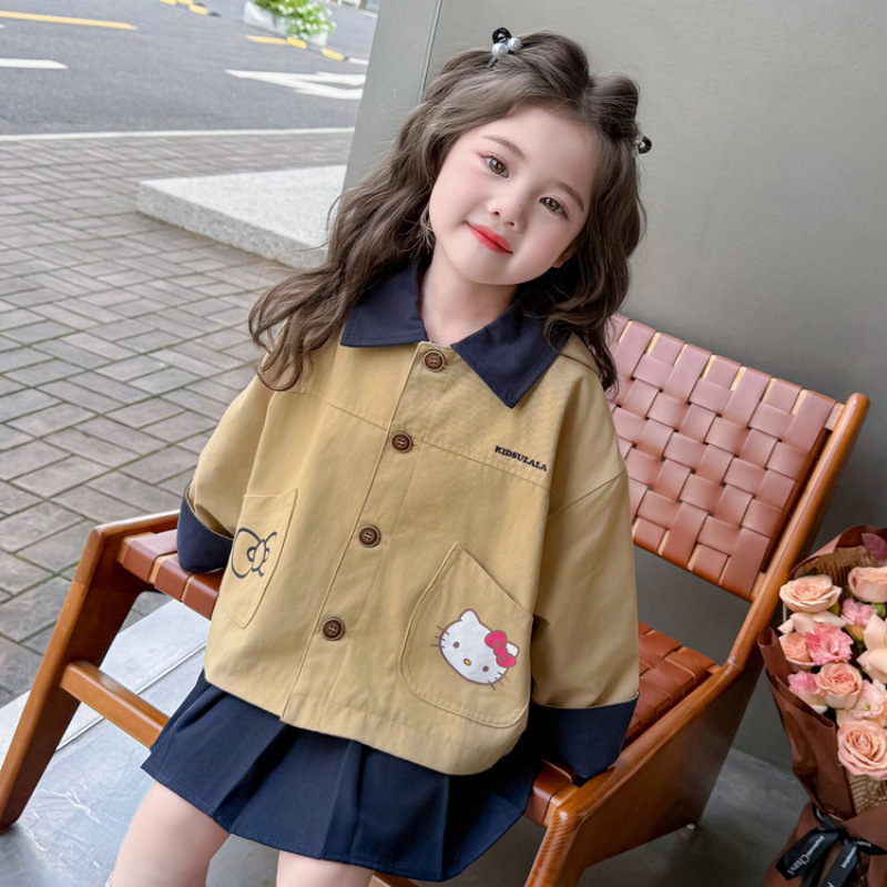 女童外套春秋款2025新款小女孩宝宝秋季早秋上衣儿童秋装潮酷穿搭|undefined