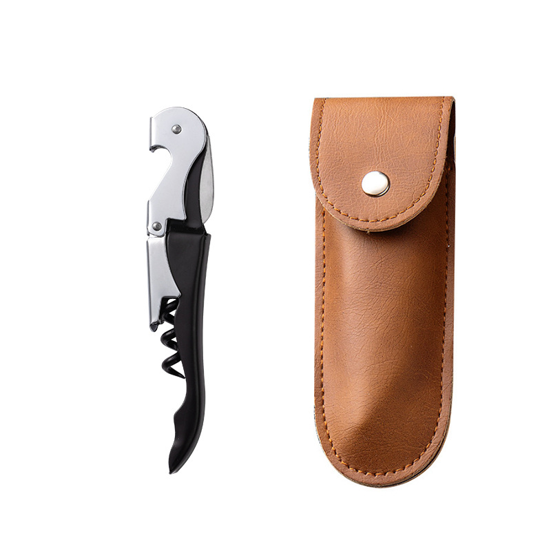 Abridor de botellas de vino de acero inoxidable multifunción cuchillo de caballo cerveza abridor de vino abridor de cuchillo de vino portátil hogar de alta gama