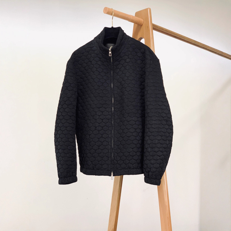 2025Lp New Autumn and Winter Diamond Quilted Cotton Jacket Stand Collar Anti-Style Lining Classy Warm Jacket