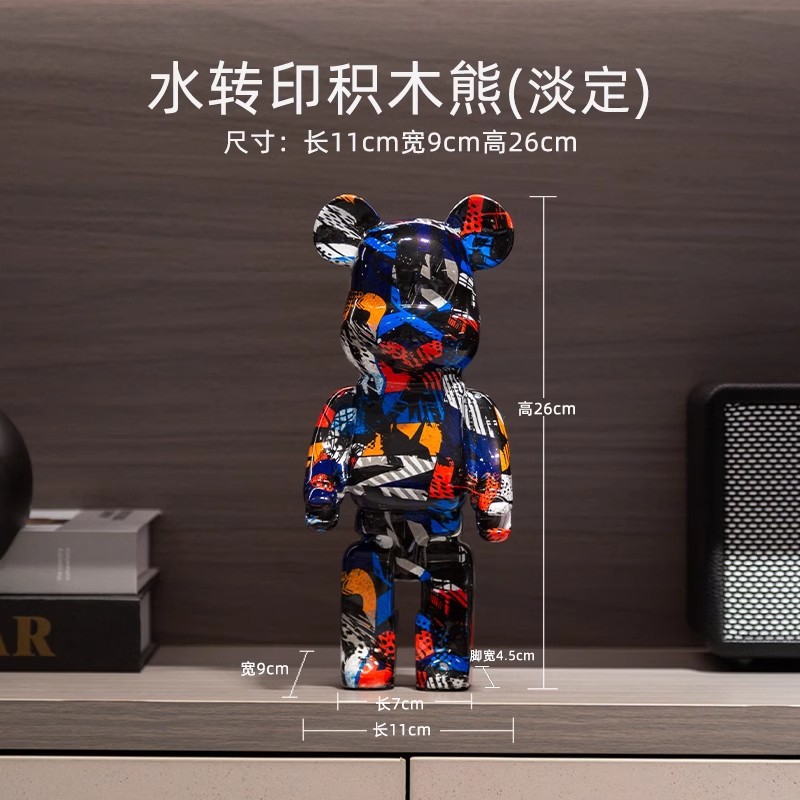 Decoraciones vitrinas de lujo, osos violentos de alta gama, muebles para el hogar, porche, gabinetes de TV, adornos de escritorio, vitrinas de lujo ligeras, decoración de vitrinas