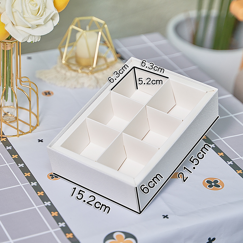 2025 nuevo 4 gránulos 6 gránulos 8 gránulos sándwich coreano caja de macarrones grasa caja de regalo transparente caja de postre horneado