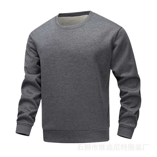 Euro-sized hooded hooded hoodie men's solid color loose casual sports coat with velvet thick couple's top
