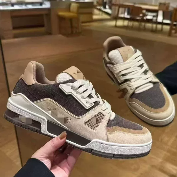 Putian Shoes High-End Luxury Version Men's Trainers, Chunky Couple Retro White Sneakers, Unisex Sneakers