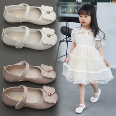 2024 Spring and Autumn New Princess Shoes Fashion Trend Children's Leather Shoes for Little Babies Kids' Single Shoes Spring Soft Sole