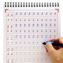 英语练字帖儿童小学生基础凹练字本26个字母英文初学者练字