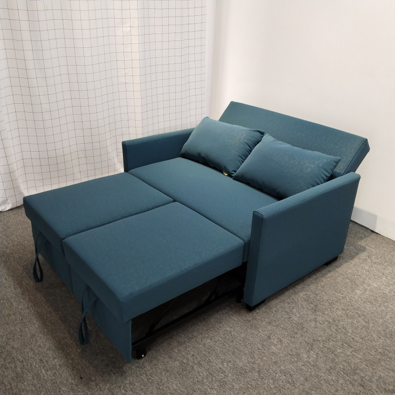 Sofá cama plegable doble doble multifuncional sala de estar pequeña casa de alquiler de tecnología económica tela sofá cama