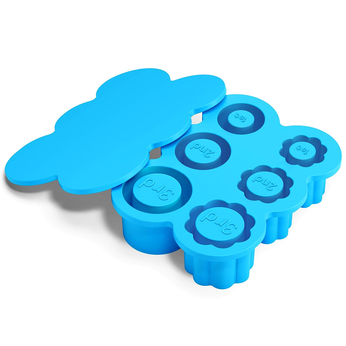 6 rejilla de hielo, fácil de desmoldar, molde de rejilla de hielo de silicona de grado alimenticio, caja de hielo Stanley, suplemento alimenticio, caja de cubitos de hielo congelados