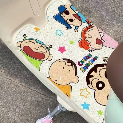 Electric vehicle foot mat — for battery car waterproof dust removal - crayon-shinchan-style-5-width-50xlength-70cm