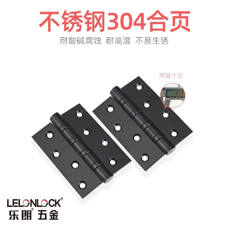 bisagra de acero inoxidable 304 bisagra de 4 pulgadas de espesor bisagra de cojinete silencioso personalizada bisagra de puerta de madera interior gruesa