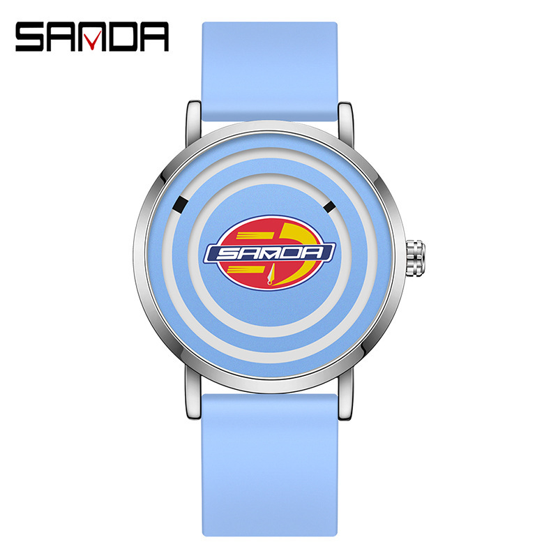 Sanda SANDA3210 banda de silicona para hombres y mujeres reloj moda cool personalidad simple reloj deportivo para niños