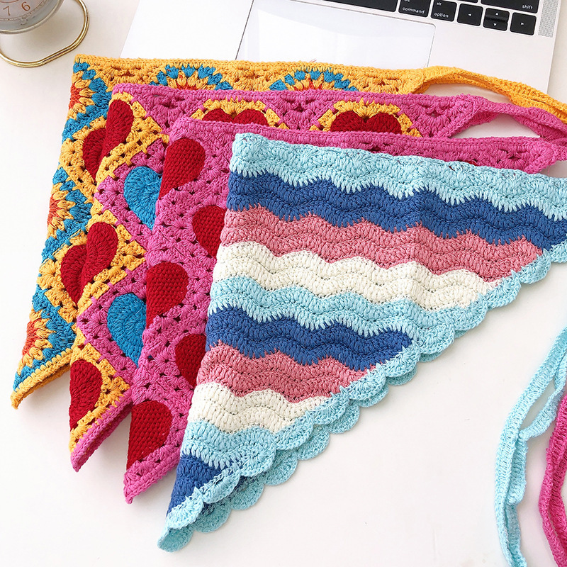 Daily Occasion Sweet Colorful Heart Shape Butterfly Acrylic Scarf