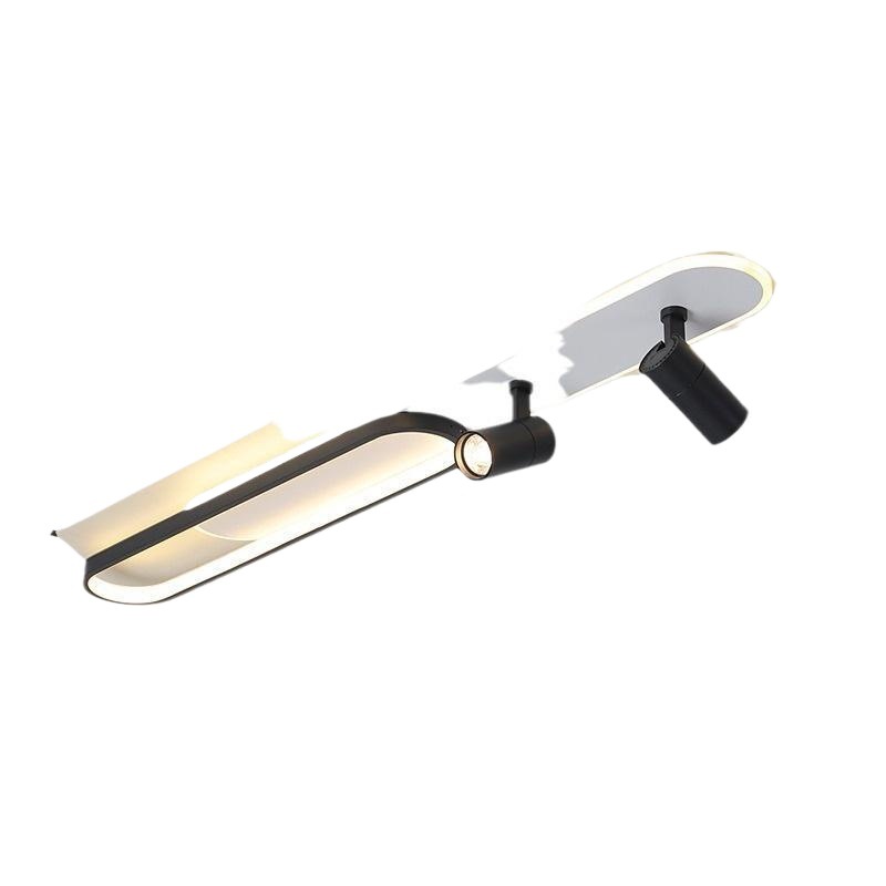 Lámpara de techo de pasillo de pasillo personalidad creativa de lámpara de luz de banda larga sin iluminación principal simple y moderna lámpara de armario