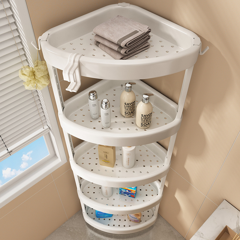 Bathroom Storage Rack Toilet Triangle Multi-layer Storage Rack Floor Bathroom Toilet Corner Wash Rack