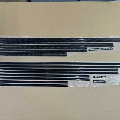 Manufacturer's New Model Suitable for Mercedes G-Class Modification, Glossy Black Carbon Fiber Body Waistline Trim Strips, Decorative Strips, Wholesale in Stock (Big Surrounded)