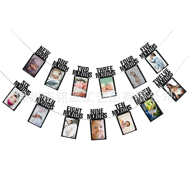 Фотобаннер на первый день рождения ребенка, украшение с флагом, фоновая настенная композиция для годовалого ребенка, наряд для детской вечеринки