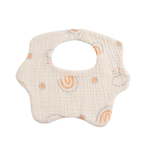 Baby gauze bib pure cotton type A saliva towel baby supplies newborn bib 6-layer baby anti-vomiting milk towel