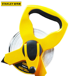Stanley disc glass fiber metric inch long tape measure 30 m 60m nylon tape measure portable soft rule engineering rule