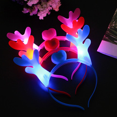 發光鹿角閃光聖誕節龍角頭箍發光玩具夜市地攤演唱會熱賣廠家直銷