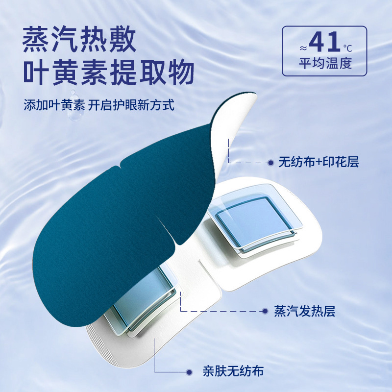 【源头工厂】顾甜叶黄素蒸汽眼罩热敷自发加热贴遮光睡眠护眼罩|undefined