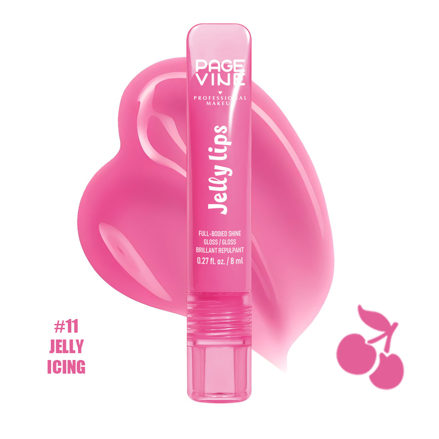 Cross-border PAGE VINE Lip Oil Fruit Lip Oil Hydrating Nutrient Lipstick Lock Water Brilliant Lip Esmalte