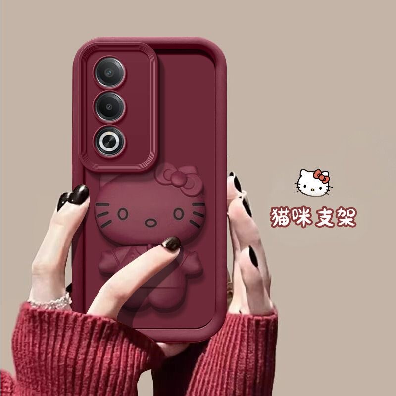 Mobile Phone Case for OPPOA3X Reno13 Mirror Bracket K12x Women's FindX8 Drop-Resistant Internet Popular All-Covered Women's Case