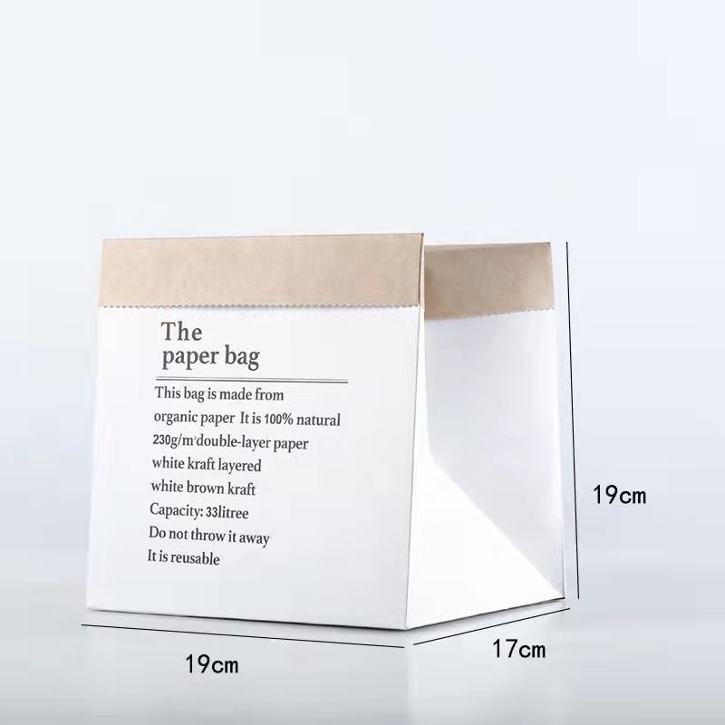 흰색 작은 종이봉투(부케는 포함되지 않음)