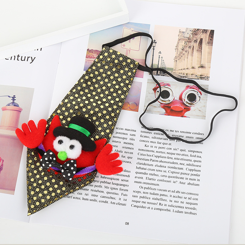 Corbata intermitente de Halloween Bar KTV fiesta corbata luminosa suministros de decoración espectáculo de fiesta pajarita festiva