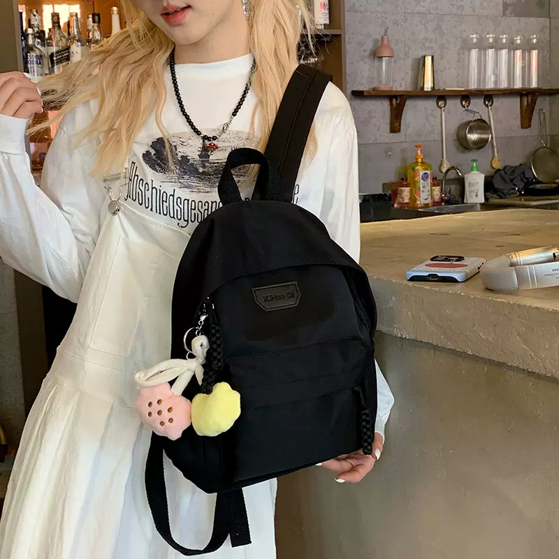 森系儿童双肩包女高级感简单百搭ins校园风奶呼呼防水旅游大容量