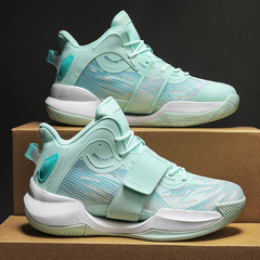 水花4代籃球鞋男夜光氣墊8夏季實戰球鞋男女運動鞋摩擦有聲音