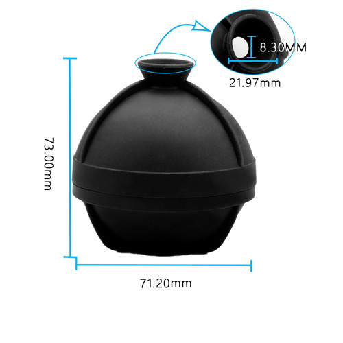 Golf Ice Hockey Self-Draining Ice Mold Single Silicone Round Ice Ball Mold Single Ice Ball Logo
