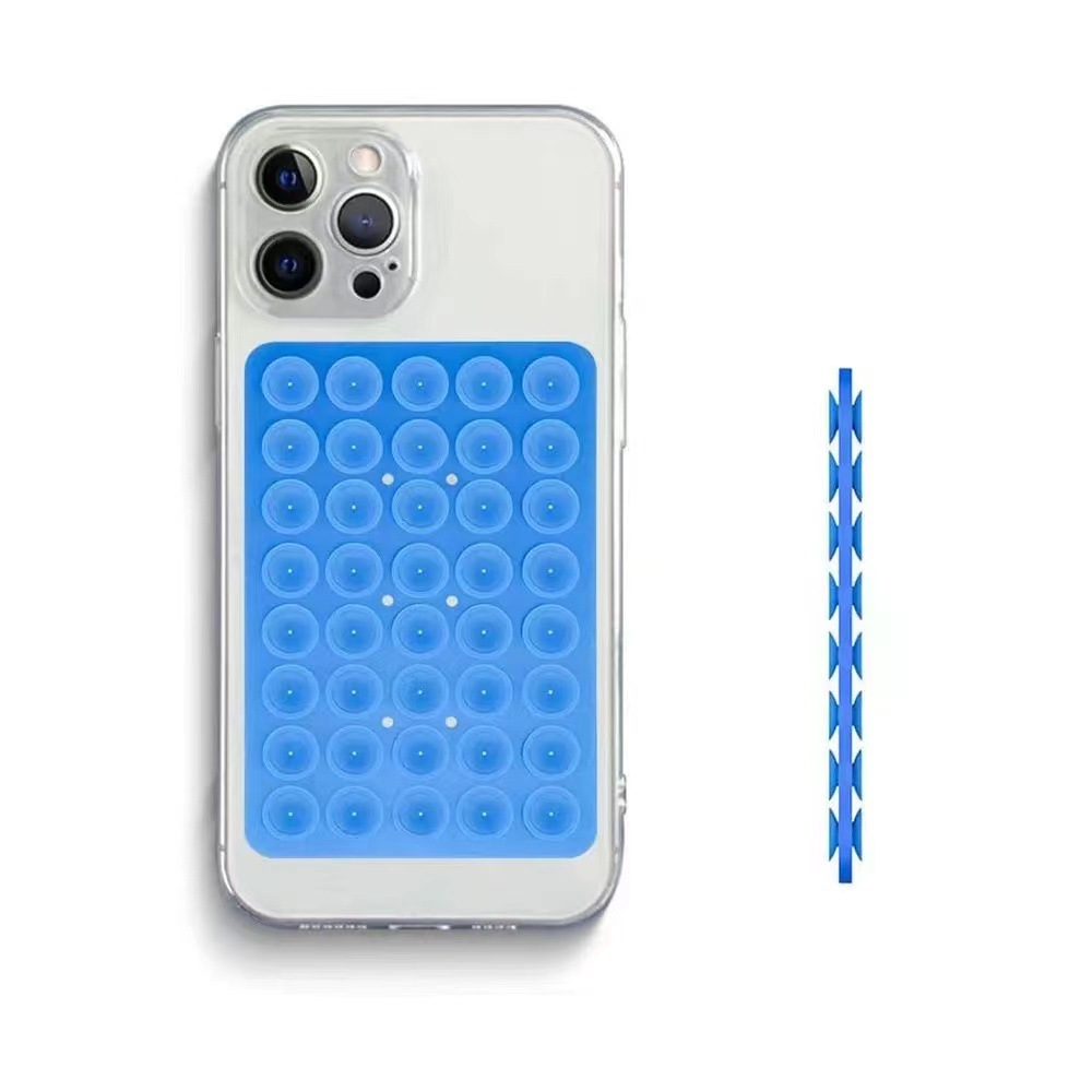 Double-sided silicone universal phone holder, 40 suction cups, compact slim design