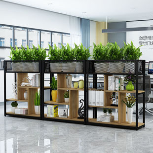 Storage Rack Iron Office Partition Screen Floor Rack Decoration Simple Modern Living Room Home Storage Rack Flower Rack