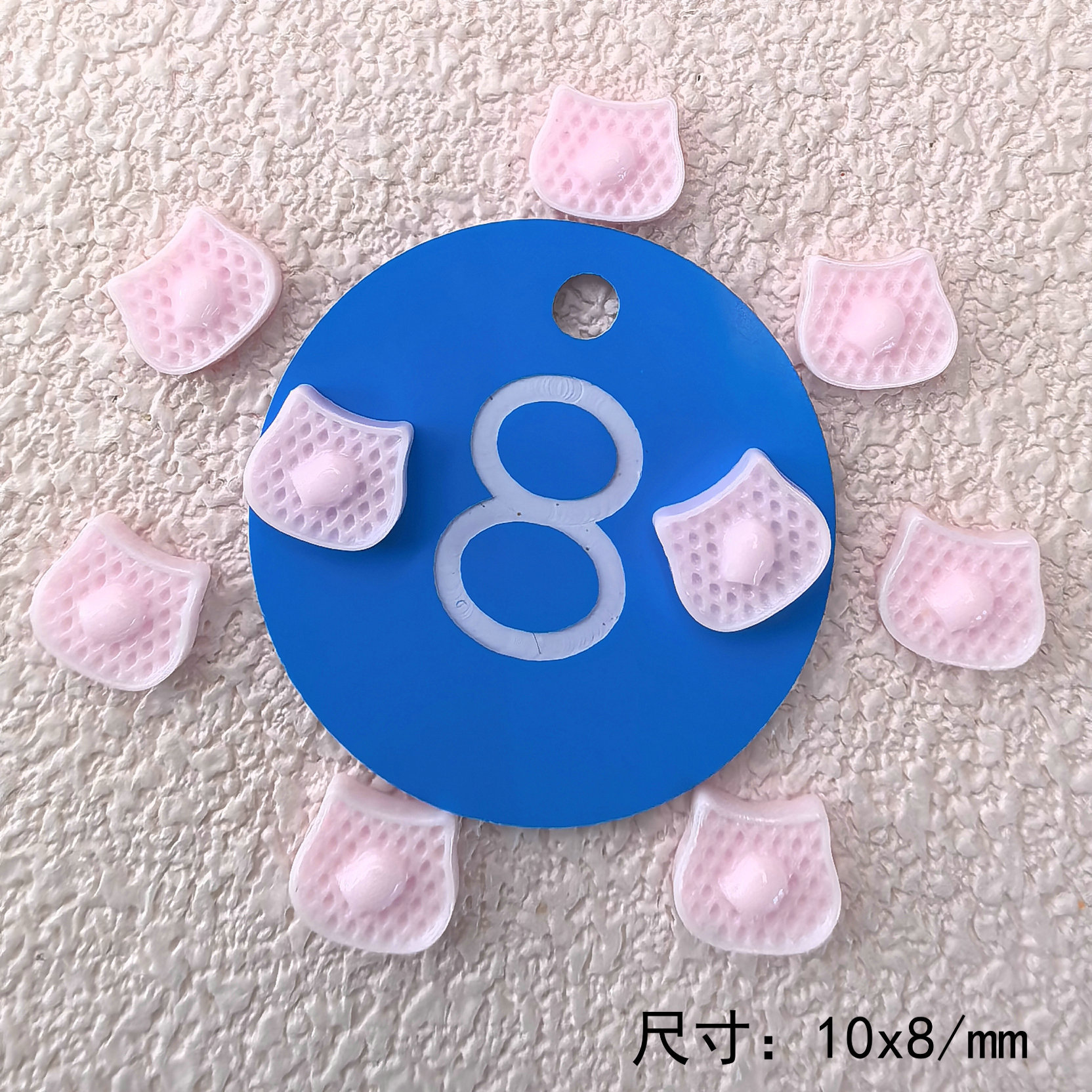 清新甜美塑料树脂迷你食玩华夫饼干奶油胶耳钉发夹潮玩配件001