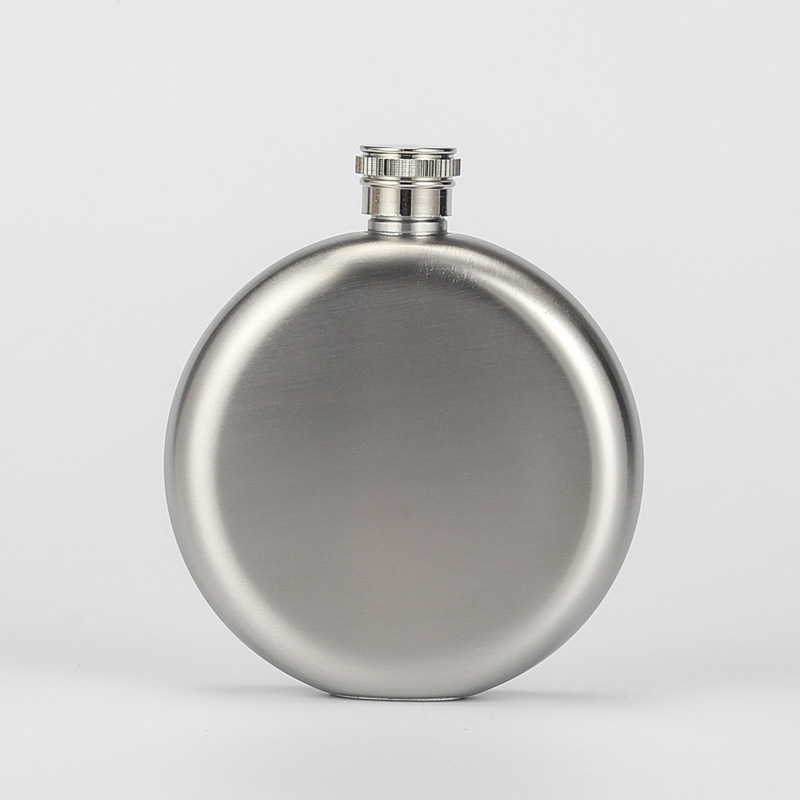 Regalo de gama alta Amazon transfronteriza 304 olla de vino de acero inoxidable pintura brillante cubierta de diamante 5oz ronda portátil Dama