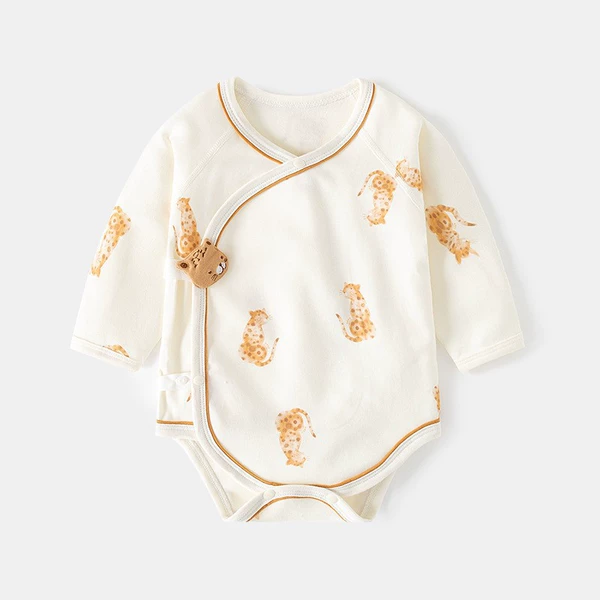 Beige bodysuit lapel pin