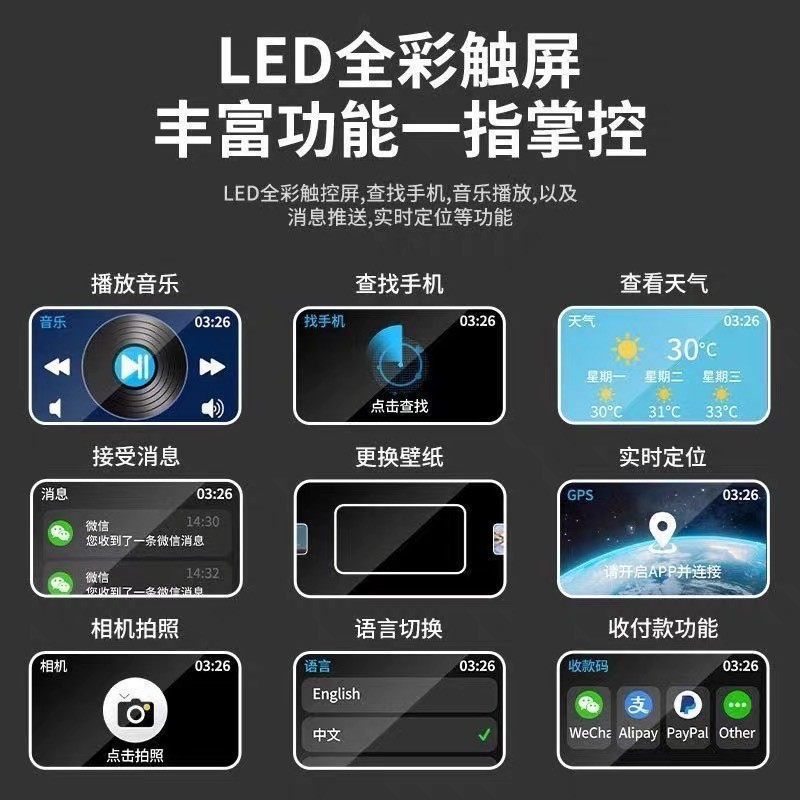 新しい A9Pro カラー スクリーン タッチ ANC ノイズ リダクション TWS ワイヤレス インイヤー スポーツ コールと音楽 Bluetooth ヘッドセット 5.4|undefined