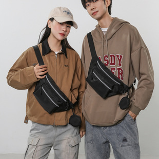 Crossbody Bag Men's Sports Waist Bag Men's Fashionable Brand Waterproof Mobile Phone Running Satchel Bag Men's Fashionable Chest Bag Women's Riding Bag