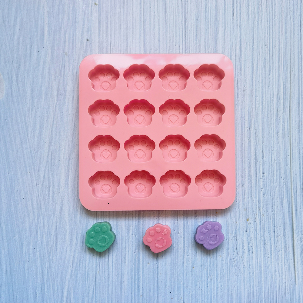 16 garras de gato 145 molde de silicona pastel helado pudín molde de postre jabón utensilios