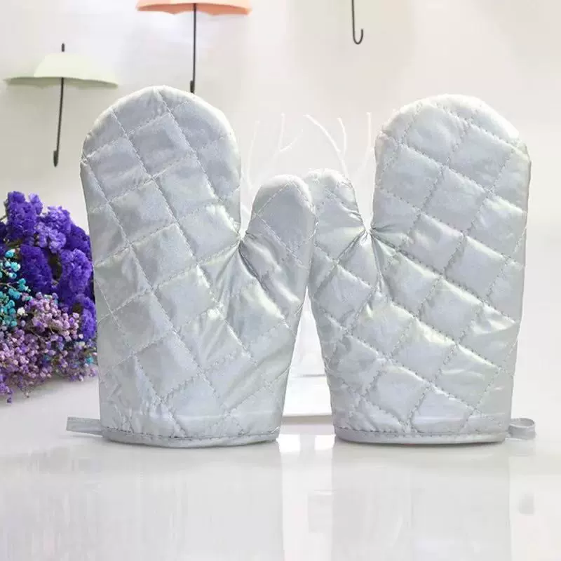 Изолирующие перчатки для микроволновой печи, устойчивые к высоким температурам, против ожогов и жаропрочные бытовые кухонные формы для запекания плюс хлопчатобумажные утолщенные перчатки