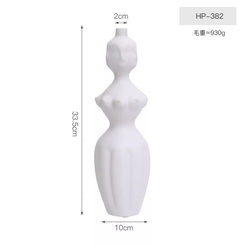 Accesorios modernos y sencillos para el hogar, jarrón para la cara de la sala de estar, mueble de TV, decoración de gabinete de vino, adornos de decoración suave, venta al por mayor