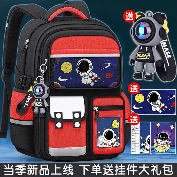 2026 New Model School Bag for Children, Large Capacity, Waterproof, Suitable for Boys and Girls in Grades 3 to 6, Lightweight for First and Second Graders