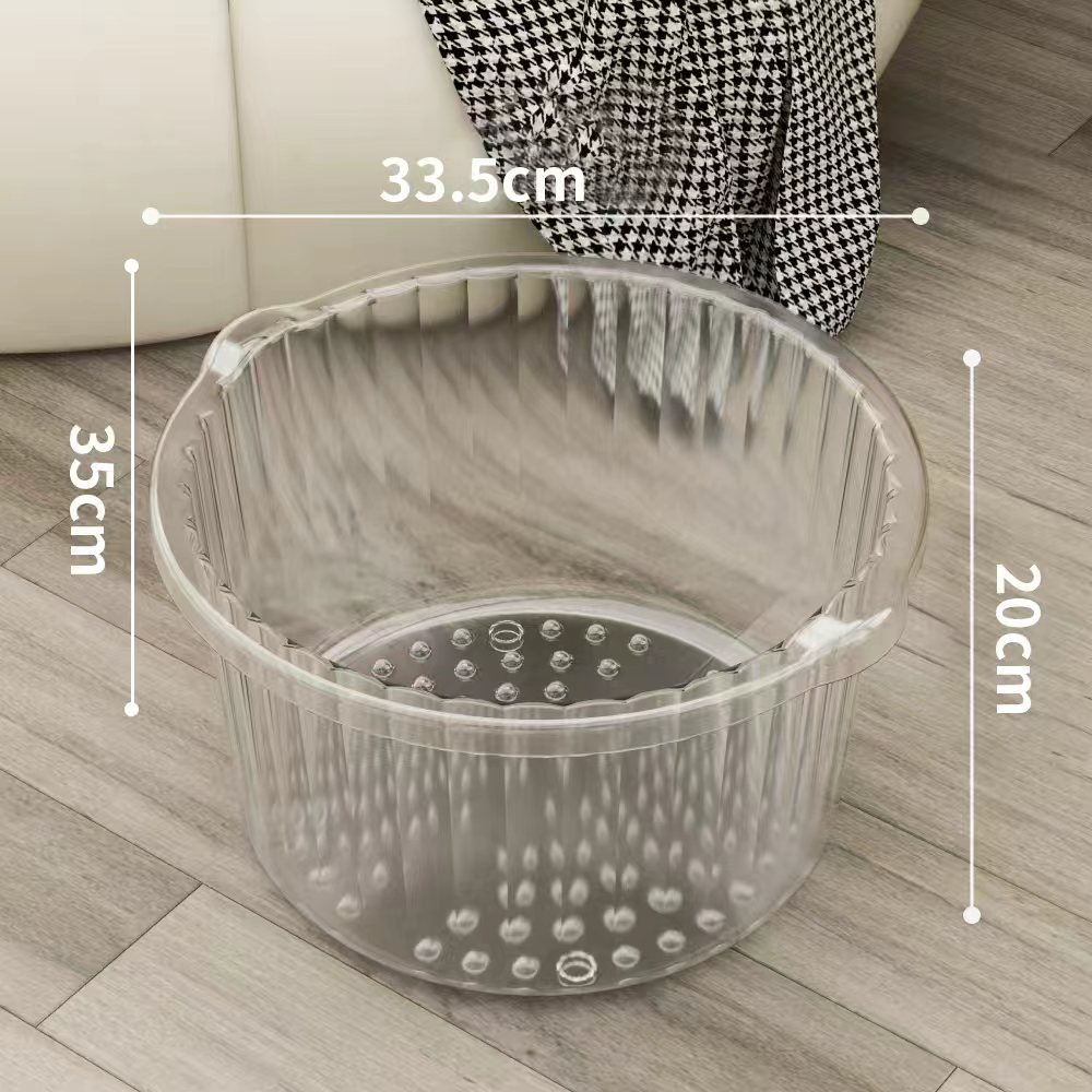 Sanidad masaje pie bañera grande lavado de pies bañera de pies alto espesado transparente bañera de pies bañera de pies bañera de pies mayorista