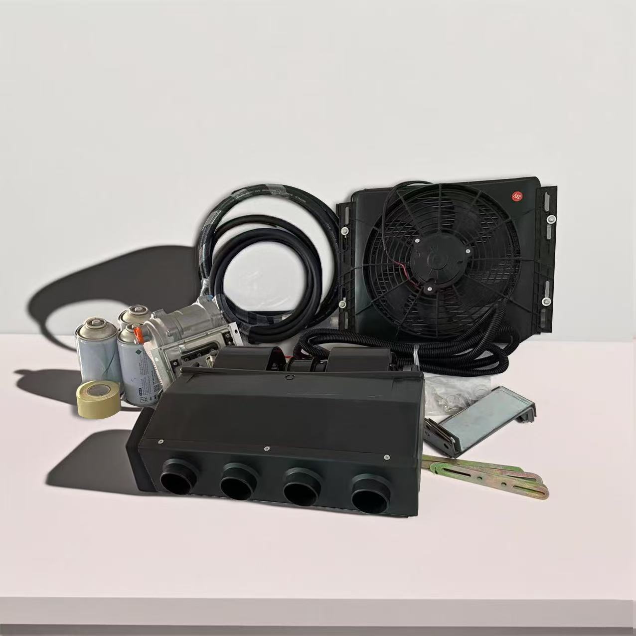 Vehicle-Mounted Hidden Parking Air Conditioner Electric Kit 12V24V Universal Type for Business Vehicles, Vans, Trucks, Inverter