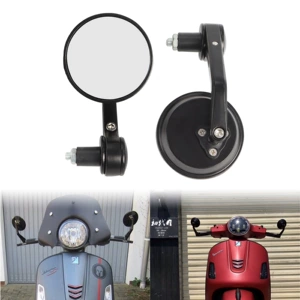 Motosiklet arxa görünüş güzgüsü 7/8 22mm alüminium dəyirmi sükan güzgüsü