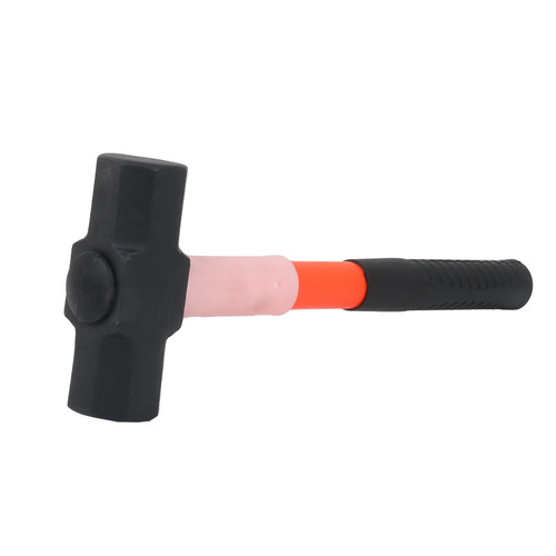 Octagonal hammer, square top hammer, large hammer, high-end hammer, high hardness mountain hammer, No. 45 carbon steel round steel material, octagonal hammer